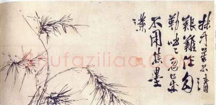 徐渭《墨花卷 选一》