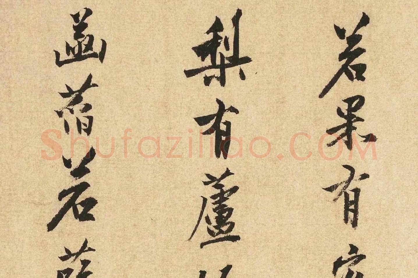 沈周行书书法《题跋法常水墨写生图》局部 (4)