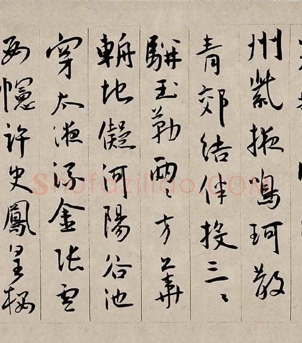 王宠行书《西苑诗》卷_04