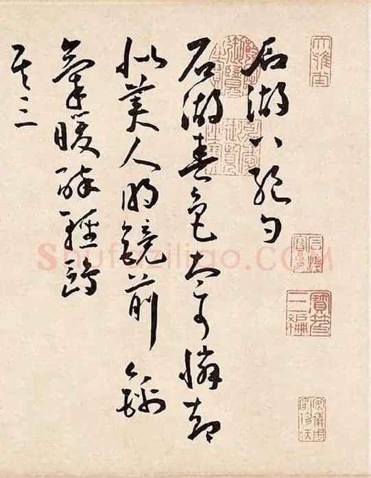 王宠《石湖八绝诗卷》_11