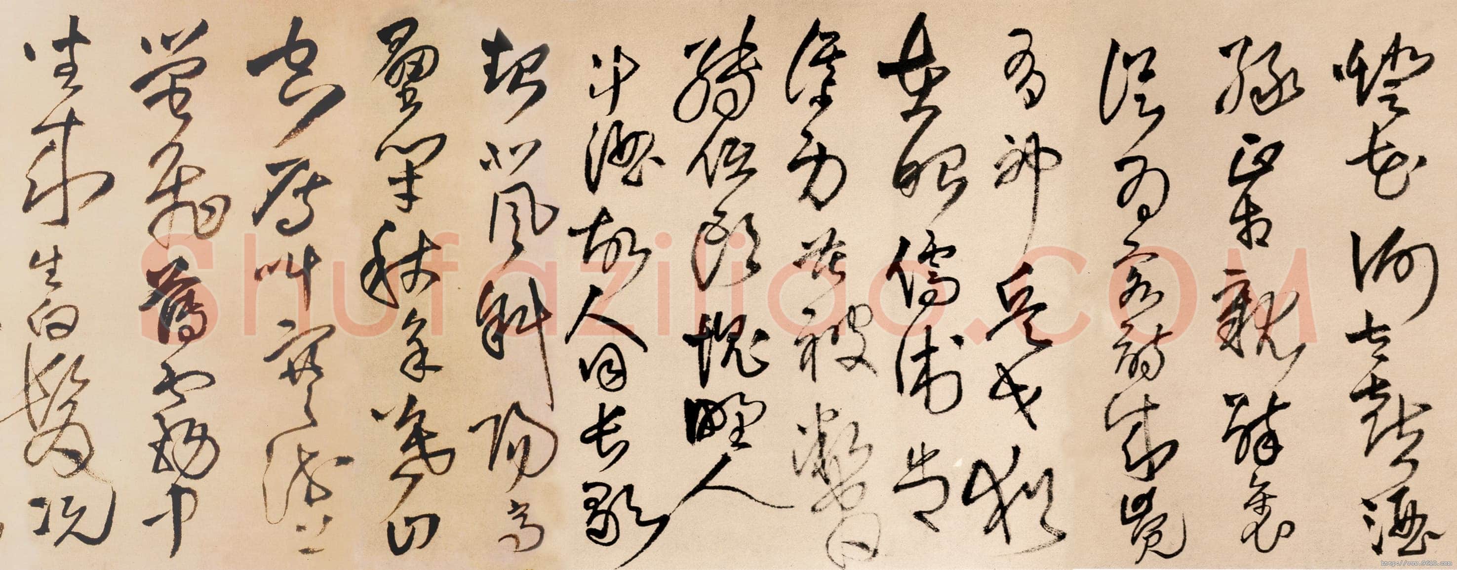 王铎《草书为葆光张老亲翁书》诗卷 清顺治七年(庚寅1650年)纵30厘米 横364.5厘米 北京故宫博物院藏