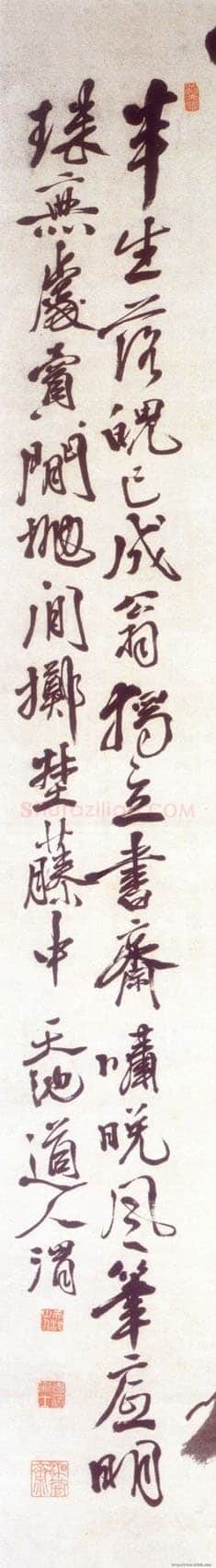 徐渭《墨葡萄轴》