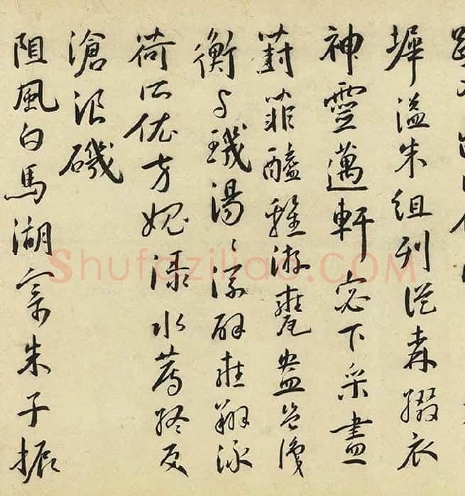 王宠行书《书杂诗卷》_14