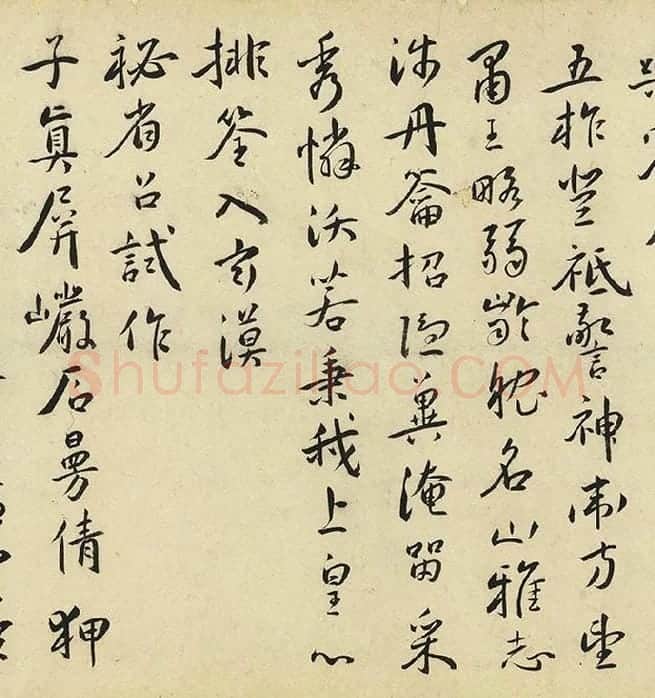 王宠行书《书杂诗卷》_16