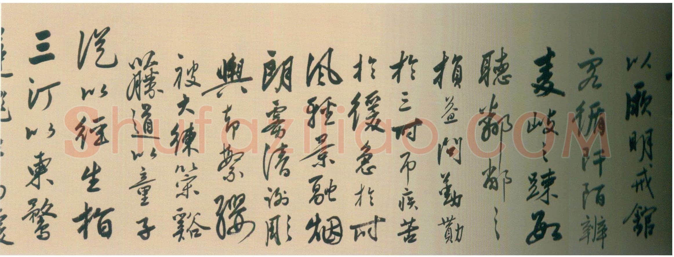 陆深《瑞麦赋卷》纸本行书 32.9×1056cm 北京故宫博物院藏