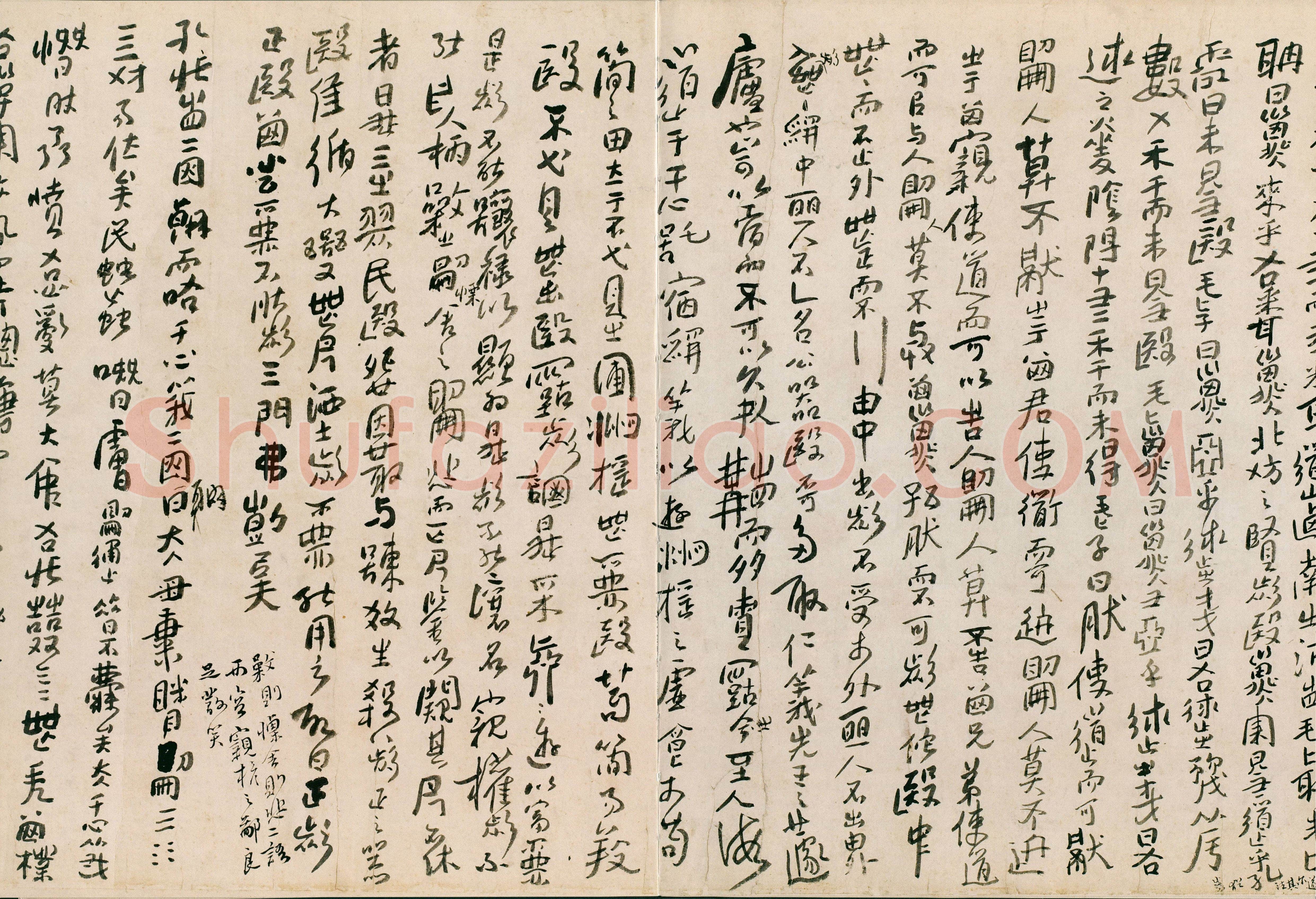 傅山《啬庐妙翰》手卷 纸本 31×603cm 台北何创时书法艺术基金会藏