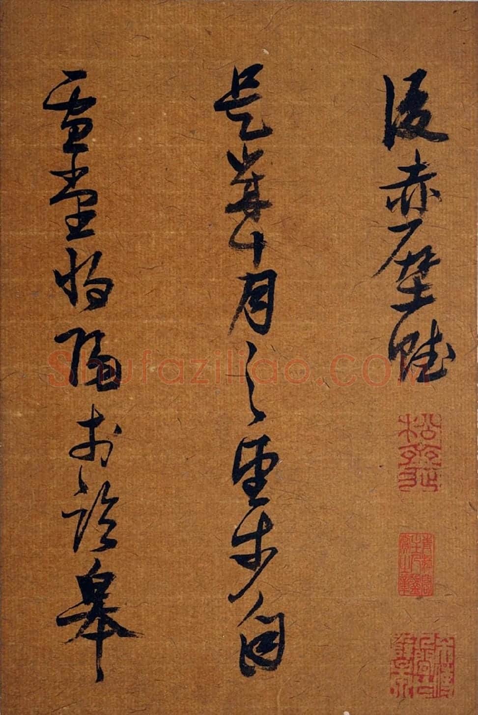 张瑞图《草书后赤壁赋》册页