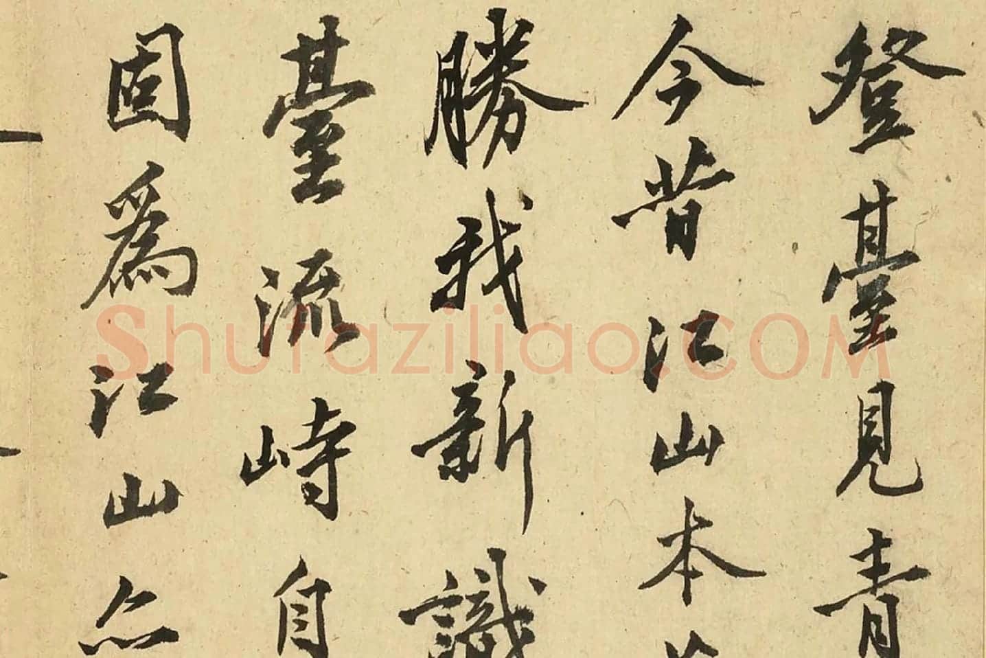 沈周行书《自书诗册》局部 (8)