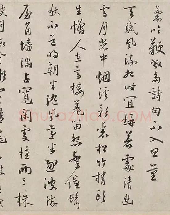 吴镇书画合璧图《墨梅图卷》_02