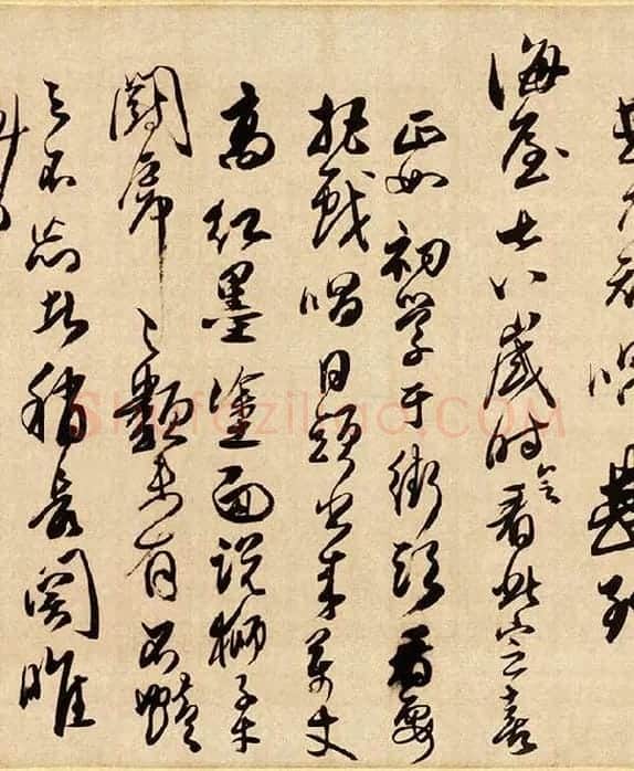 傅山草书《贺毓青丈五十二得子诗》_03