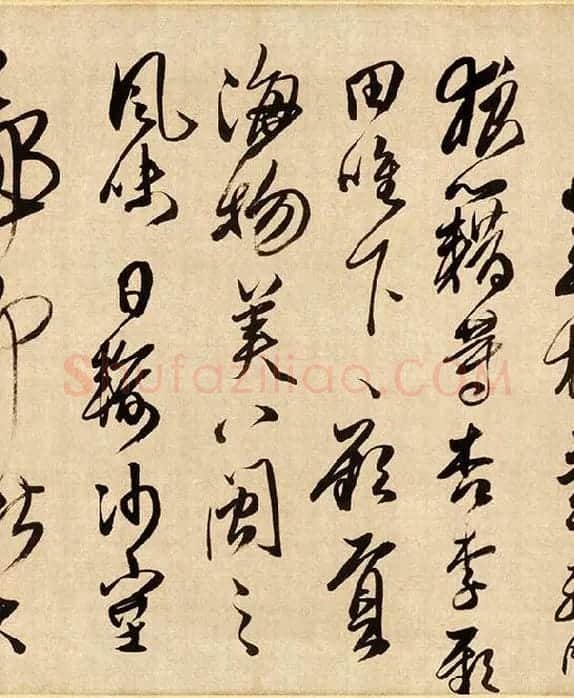 傅山草书《贺毓青丈五十二得子诗》_11