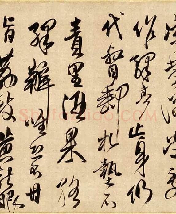 傅山草书《贺毓青丈五十二得子诗》_12