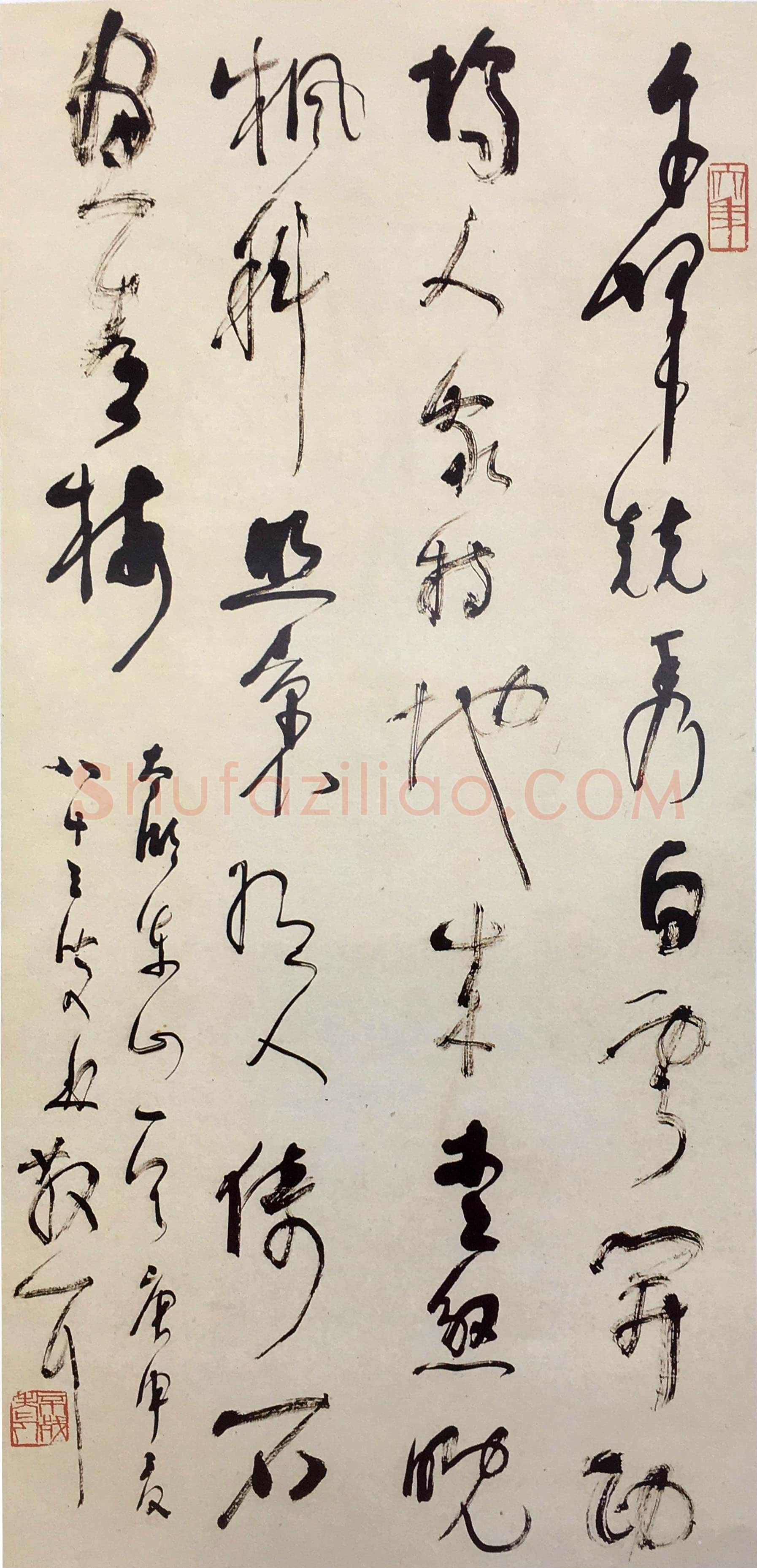 林散之《录自作太湖东山一首诗轴》纸本 136×67cm 1980年作 浦口求雨山文化名人纪念馆-林散之馆藏