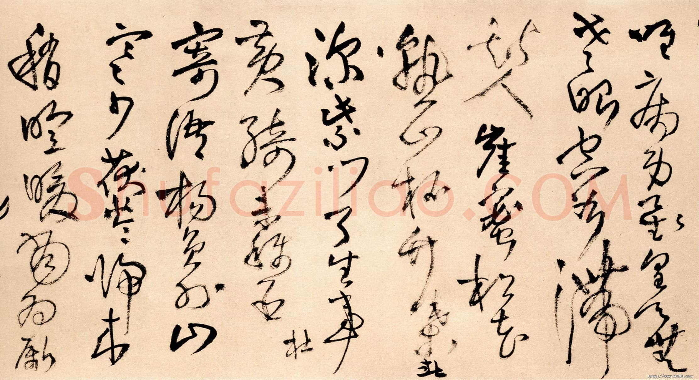王铎《草书为葆光张老亲翁书》诗卷 清顺治七年(庚寅1650年)纵30厘米 横364.5厘米 北京故宫博物院藏