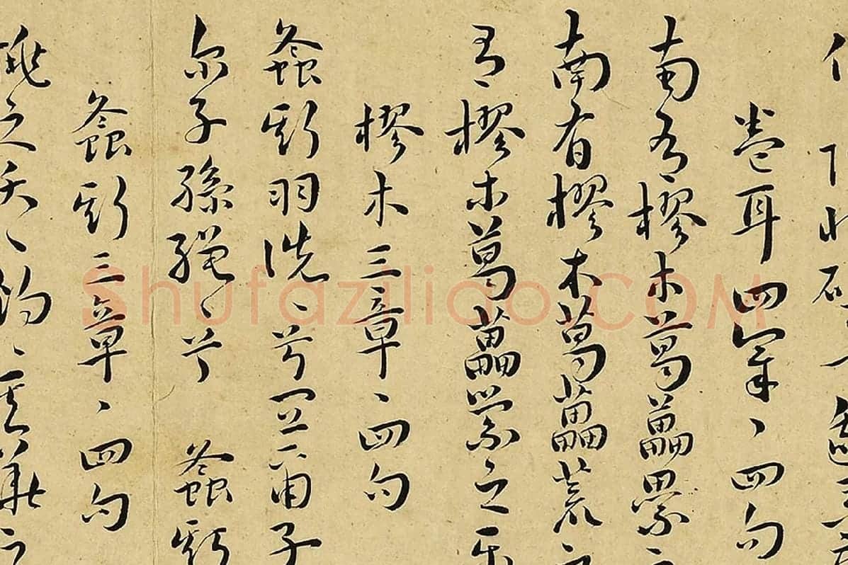 王宠真草书《书诗经二南古诗十九首》局部 (2)