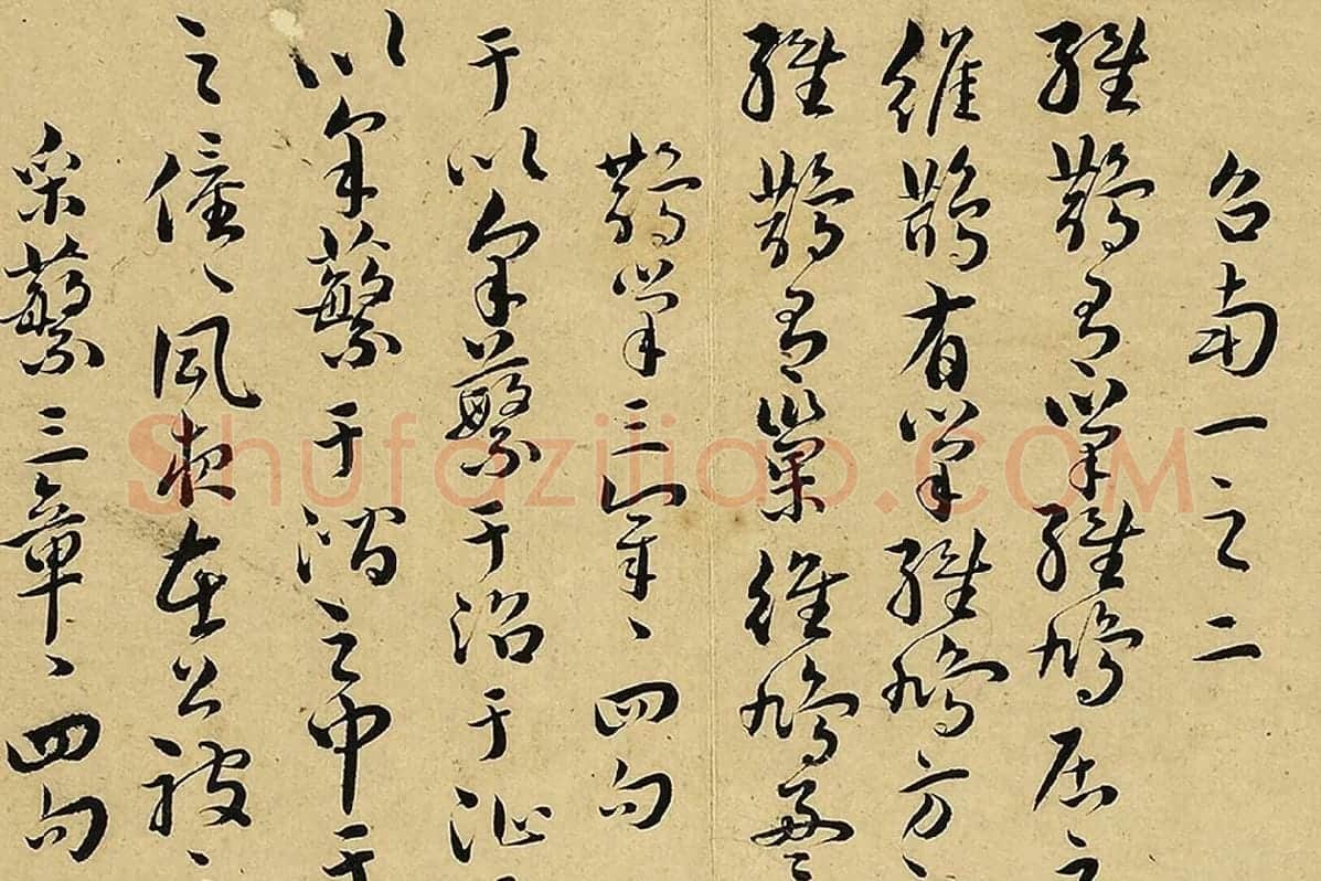 王宠真草书《书诗经二南古诗十九首》局部 (4)