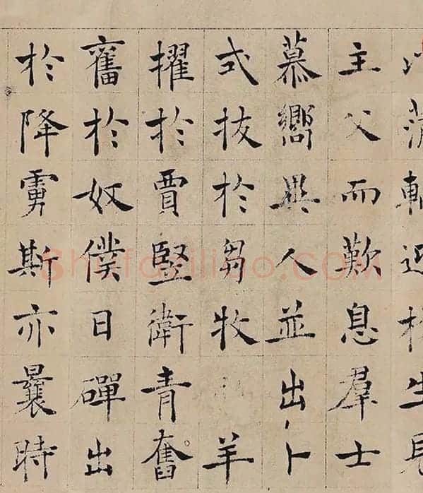 褚遂良楷书《书倪宽传赞》_13