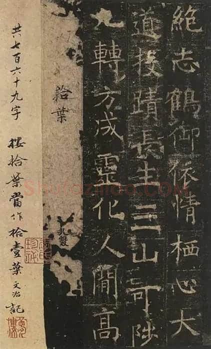 褚遂良楷书《孟法师碑》 (7)