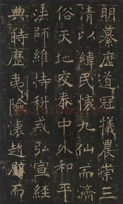 褚遂良楷书《孟法师碑》 (12)
