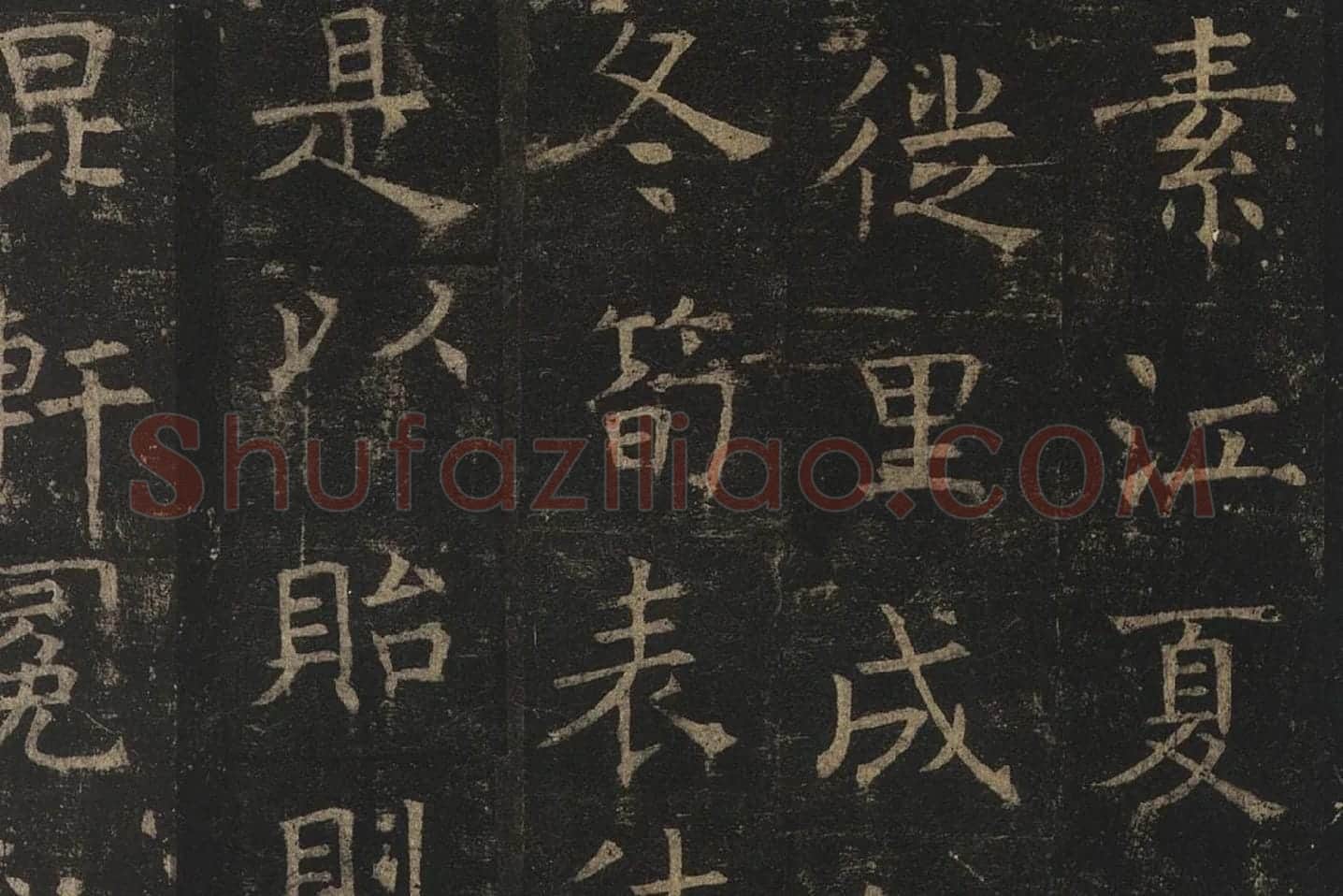 褚遂良楷书《孟法师碑》局部 (4)