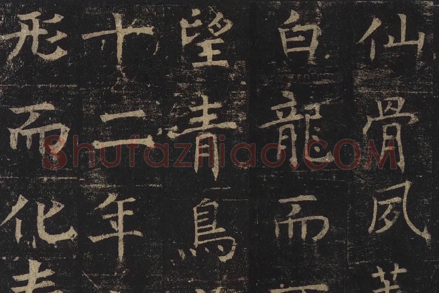 褚遂良楷书《孟法师碑》局部 (9)
