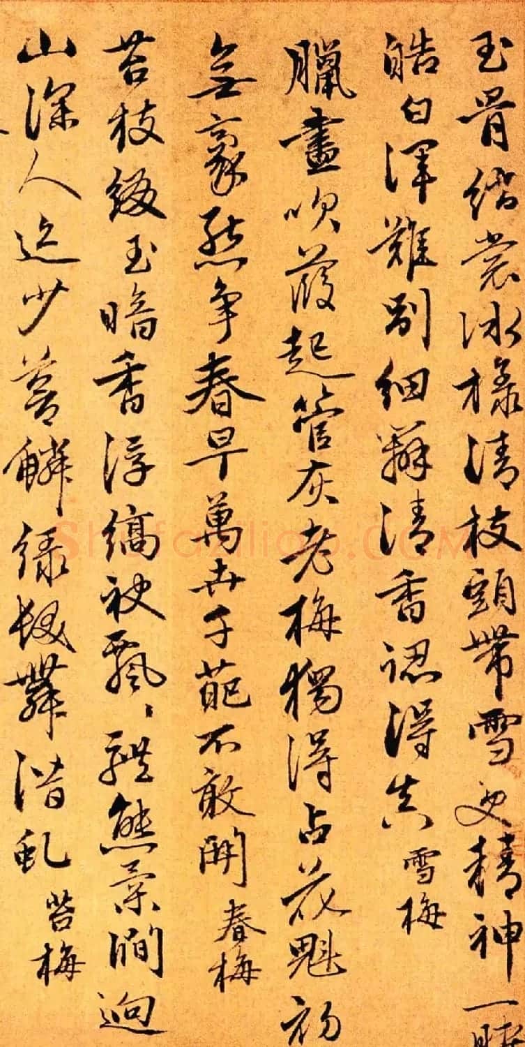 赵孟頫第三子赵奕行书梅花五十咏卷 | 书法长卷