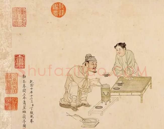 唐代画家阎立本绘《萧翼赚兰亭序》 | 传世书法作品精选