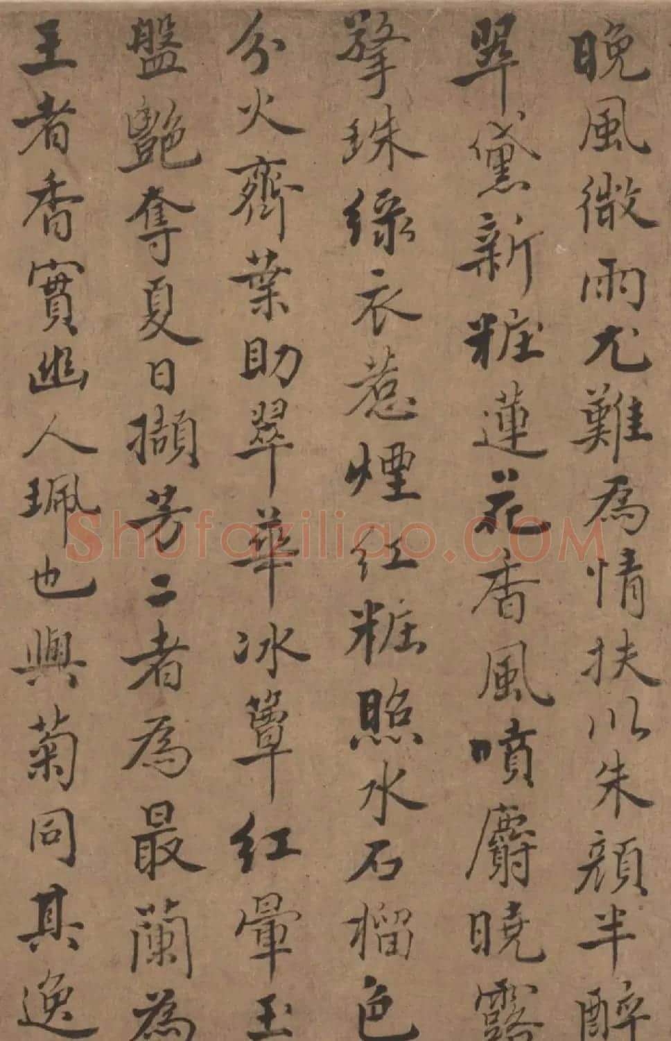清代姚宋行楷书法《晋麈芳丛一段卷》 | 书法作品欣赏