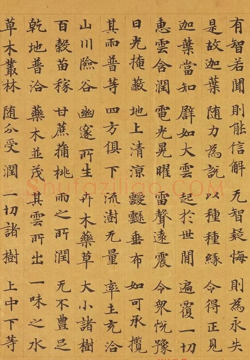 唐代赵文审小楷写经精品《妙法莲花经》 | 敦煌写经赏析
