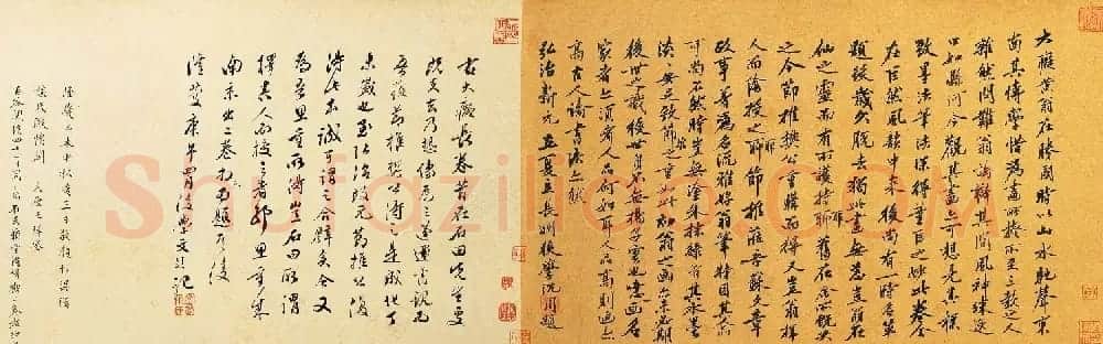中国十大传世名画之《富春山居图》台北故宫博物院藏 | 传世书法作品欣赏