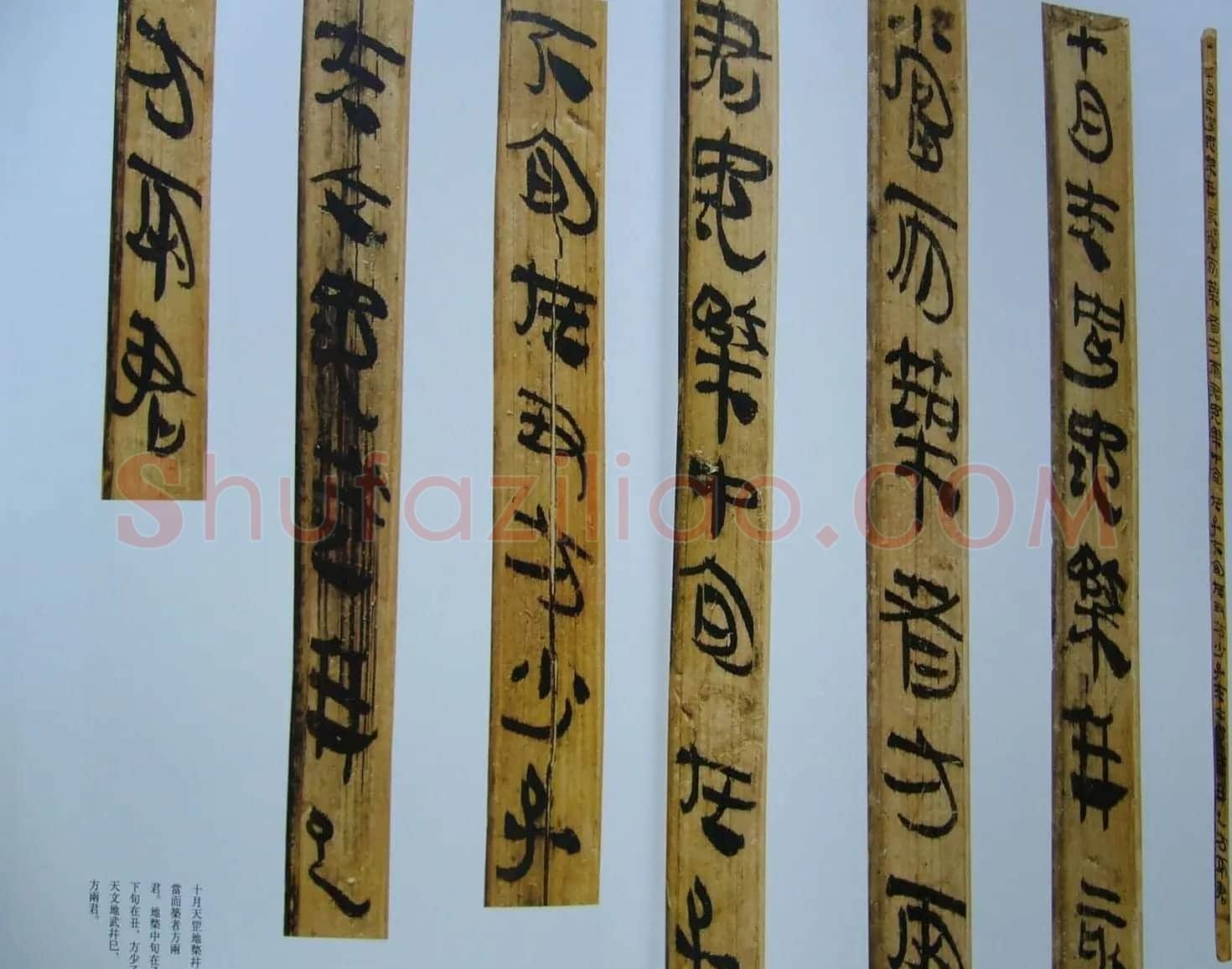 汉代书法竹简欣赏《虎溪山前汉简》 | 名家书法作品赏析