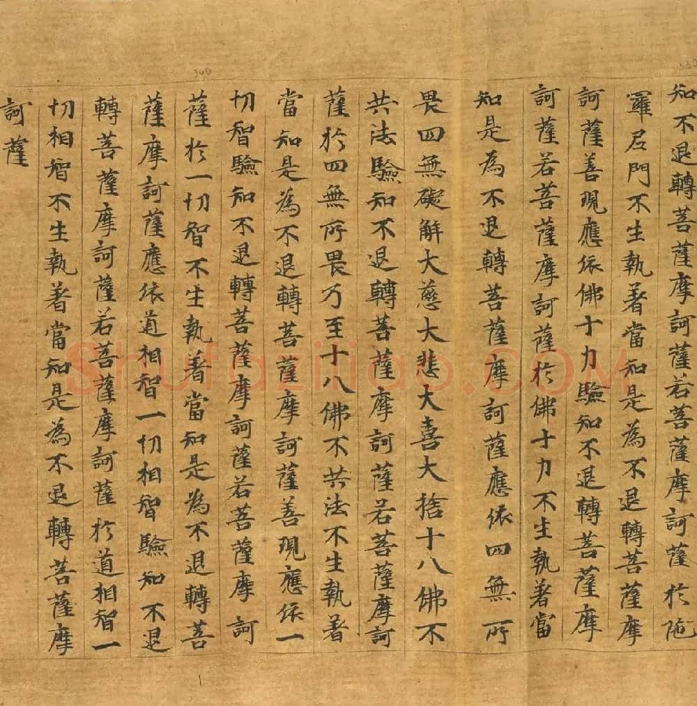 敦煌写本：大般若波罗密多经卷第317趣智品 | 敦煌写经欣赏