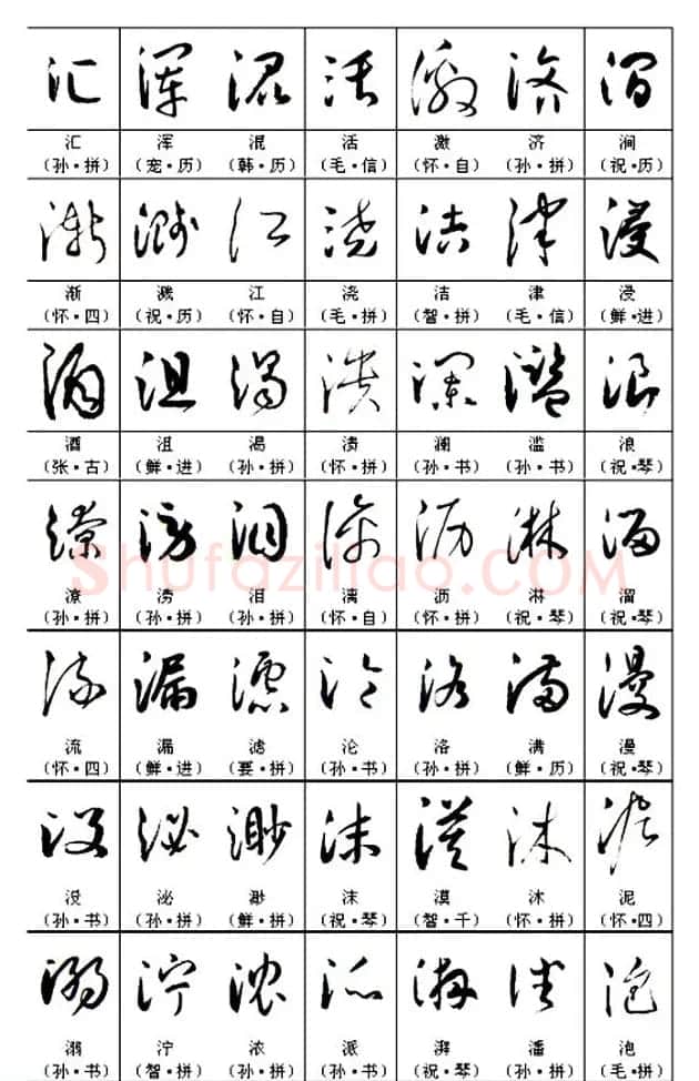 书法教材《名帖名家草书字帖范字》 | 毛笔草书字帖