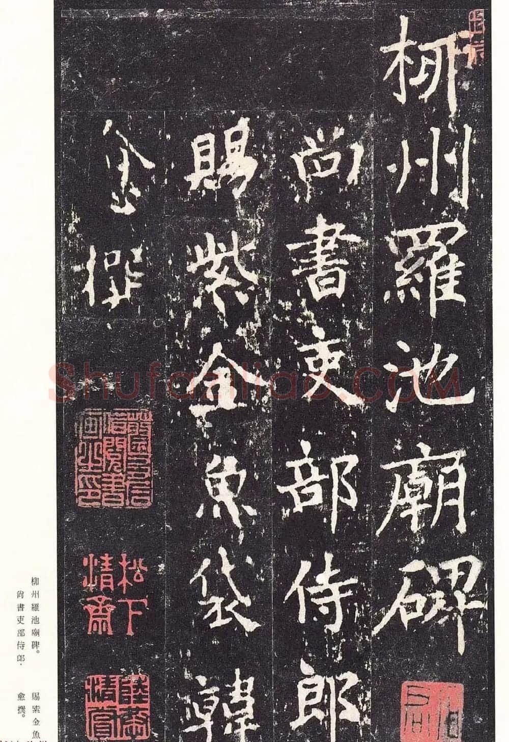 唐代书法家沈传师楷书《宋拓柳州罗池庙碑》二玄社原色法帖 | 书法碑帖