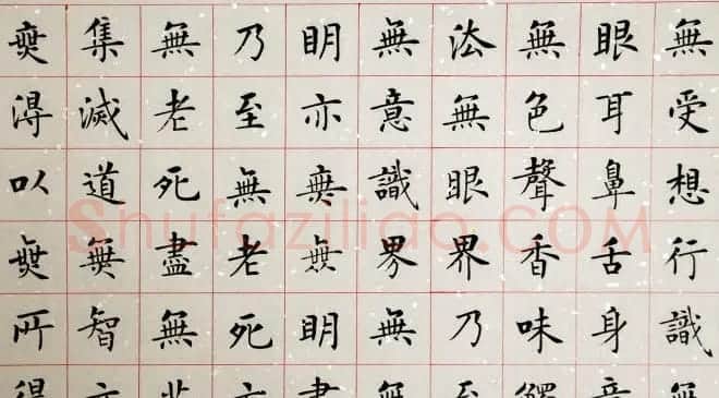 杨涵之楷书作品欣赏《心经》 | 书法心经作品