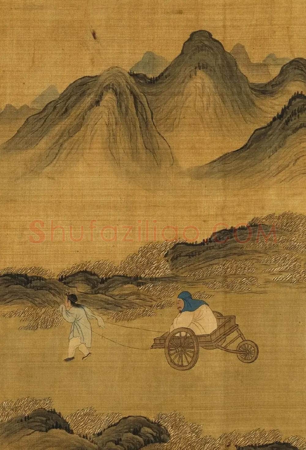 文徵明隶书许初行书合题《纯孝图》 | 传世书法作品欣赏
