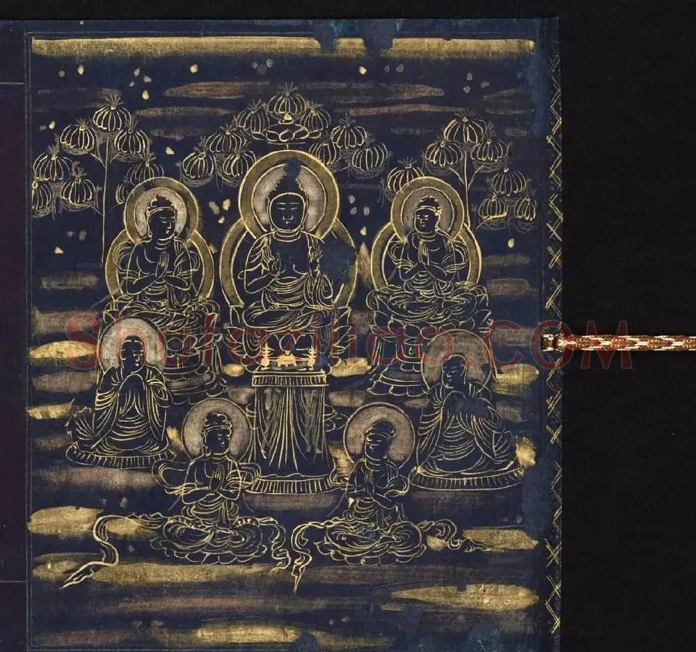 金银泥书法墨迹《大唐西域记第二卷》日本东京国立博物馆藏 | 敦煌写经鉴赏