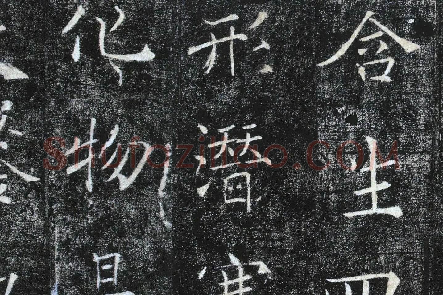褚遂良楷书《雁塔圣教序》局部 (3)