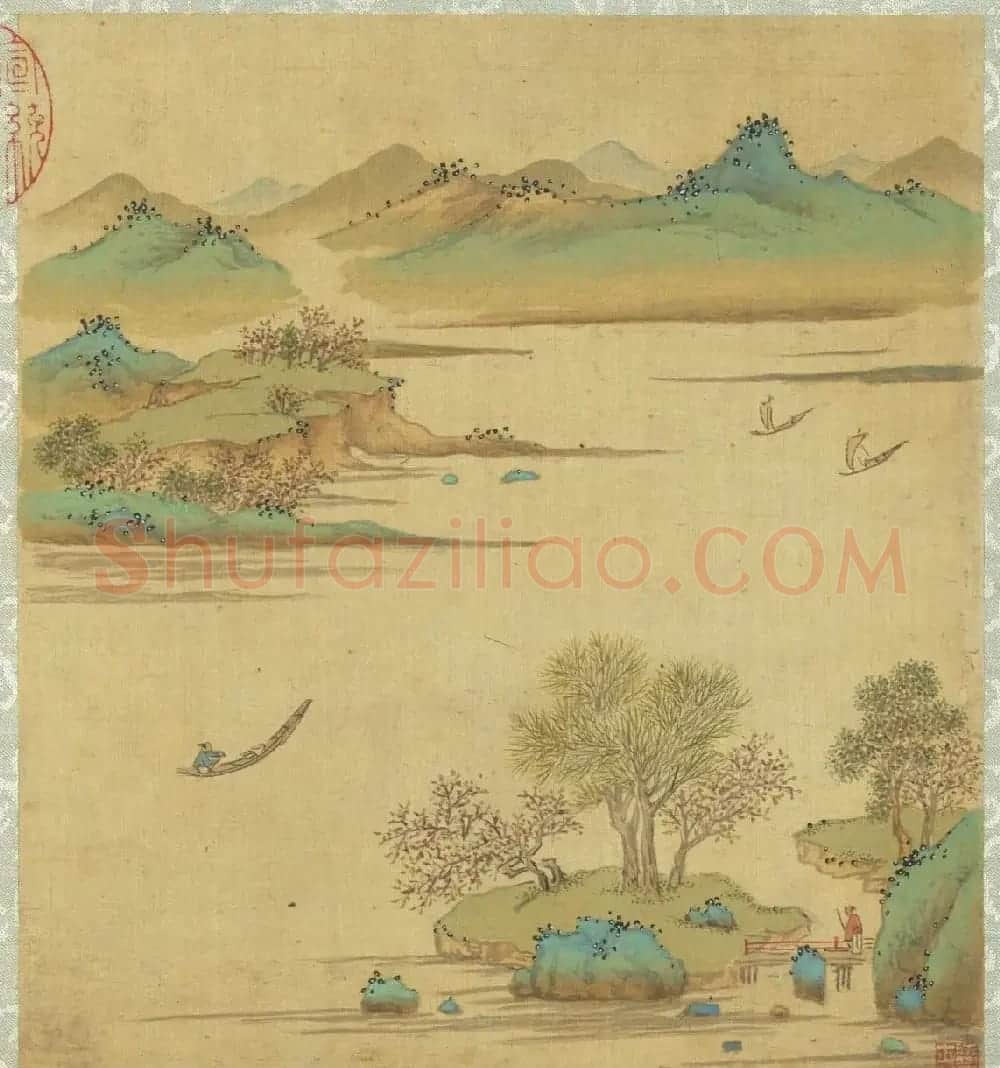 明代陆士仁字画欣赏《湖山佳趣》册 | 传世书法作品鉴赏