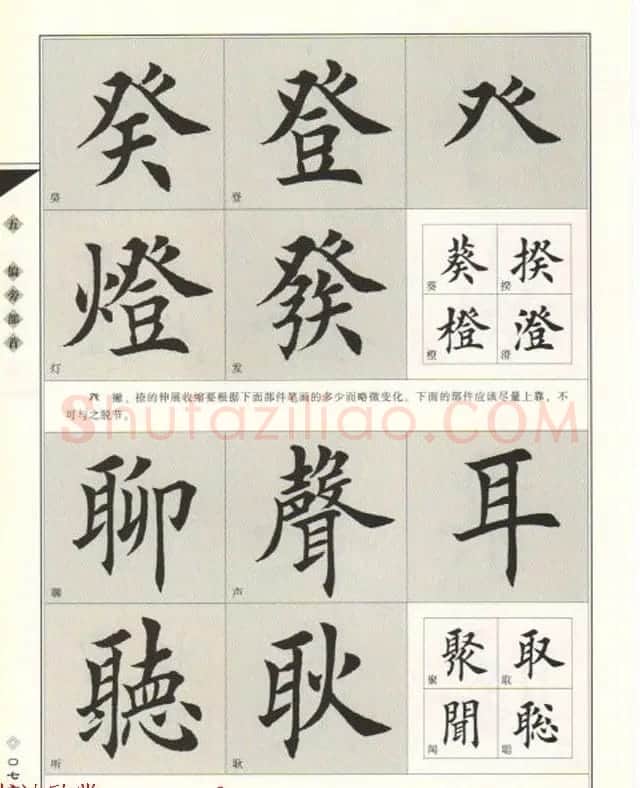 田英章书法专业教程《楷书要论－结构》 | 软笔楷书字帖