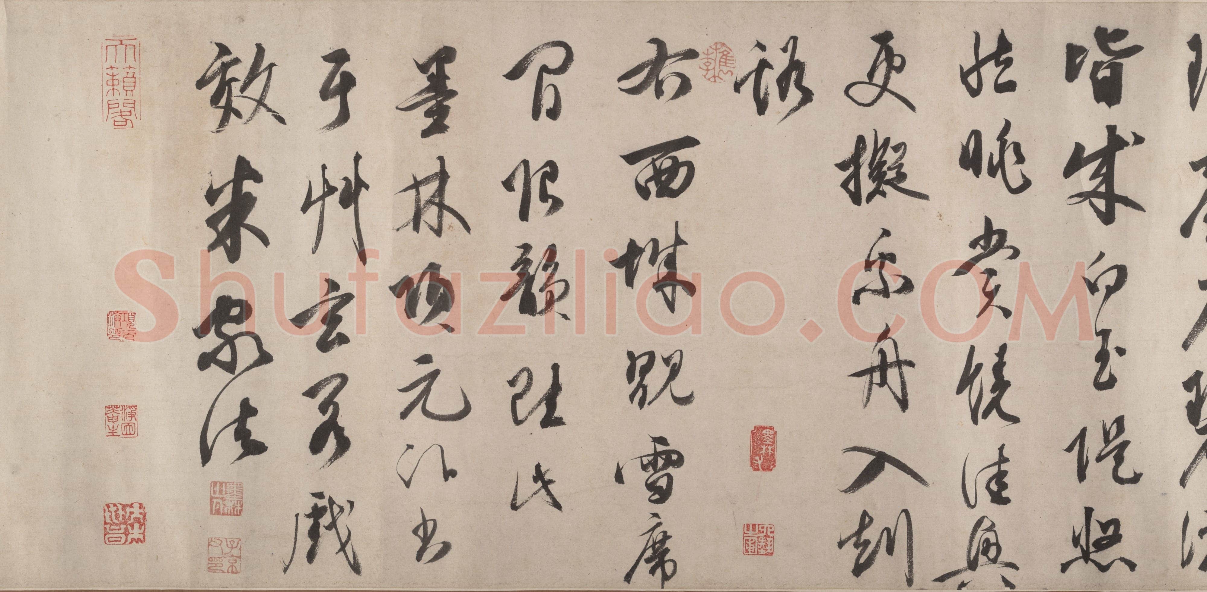 项元汴《秋江图卷》(传)纽约大都会艺术馆藏