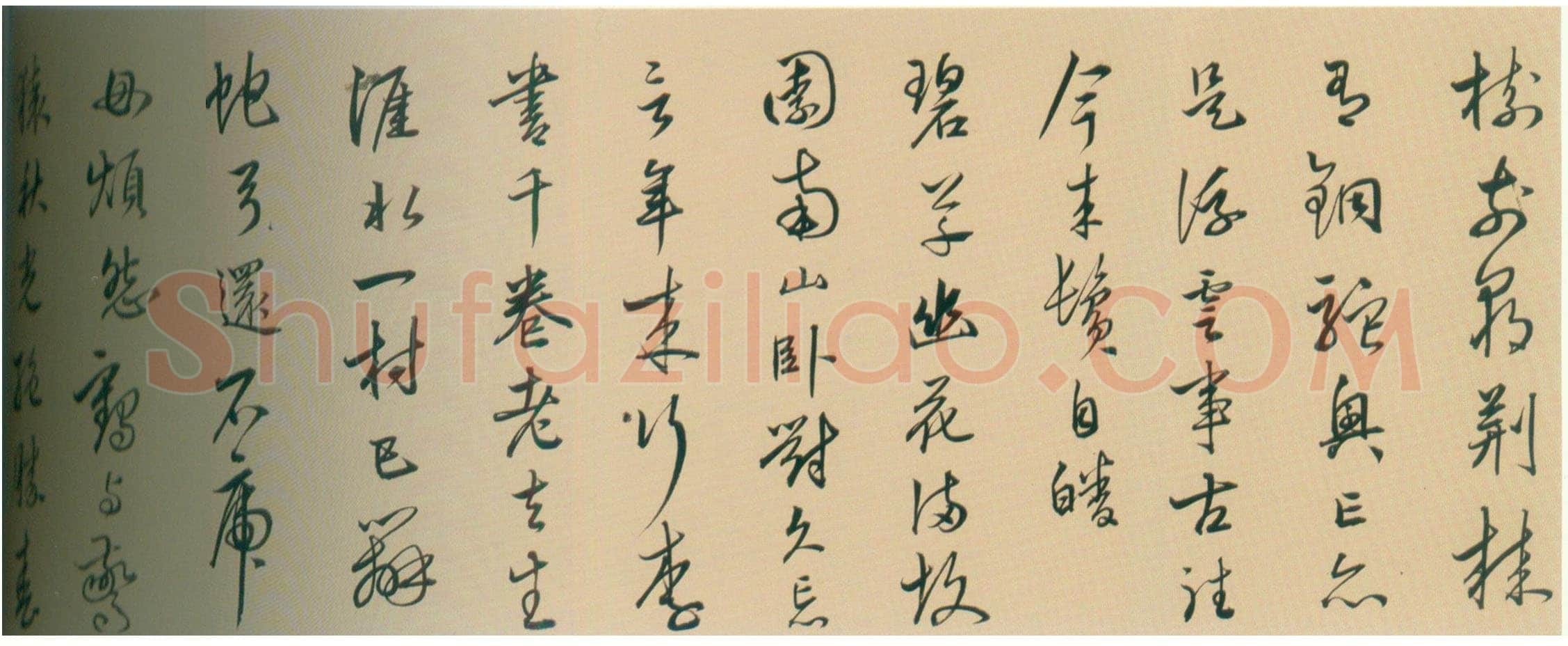 陆深《行书秋兴八首卷》纸本行书 24.3×452.1cm 上海博物馆藏