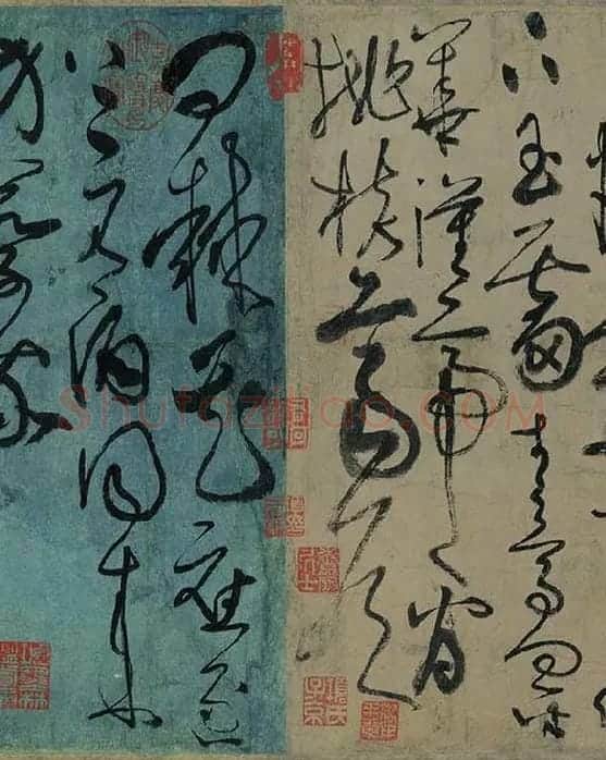 张旭狂草书《古诗四帖》卷_20