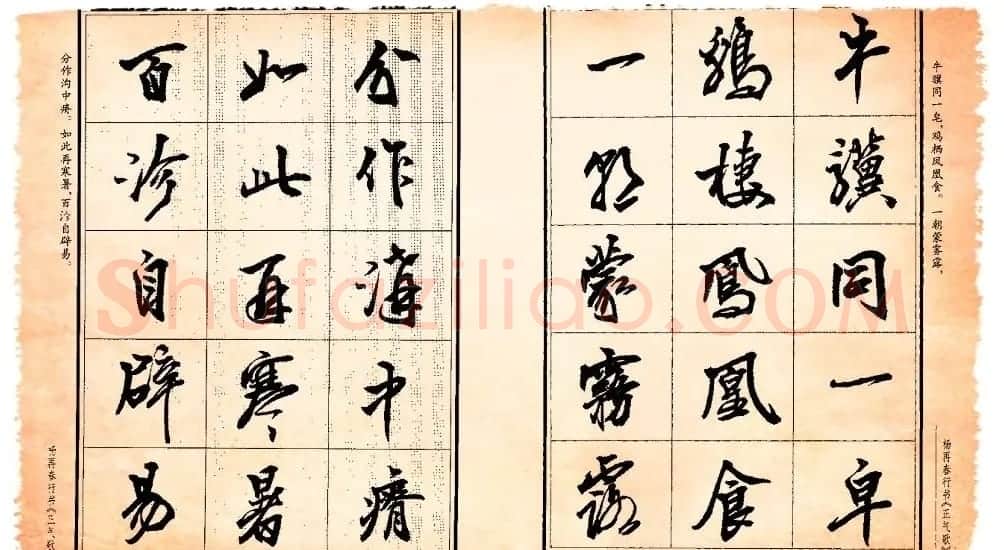 杨再春行书书法字帖欣赏《正气歌》 | 毛笔行书字帖