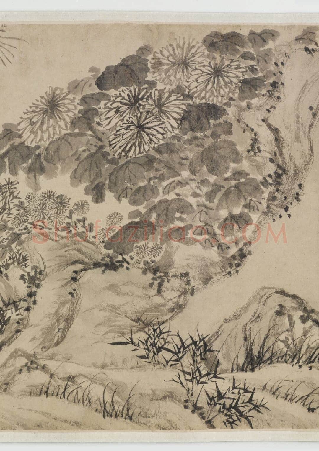 文徵明《归去来辞书画合卷》纸本行书 31.6×252.75cm(画心31.6×75.8cm)1539年 美国弗利尔美术馆藏