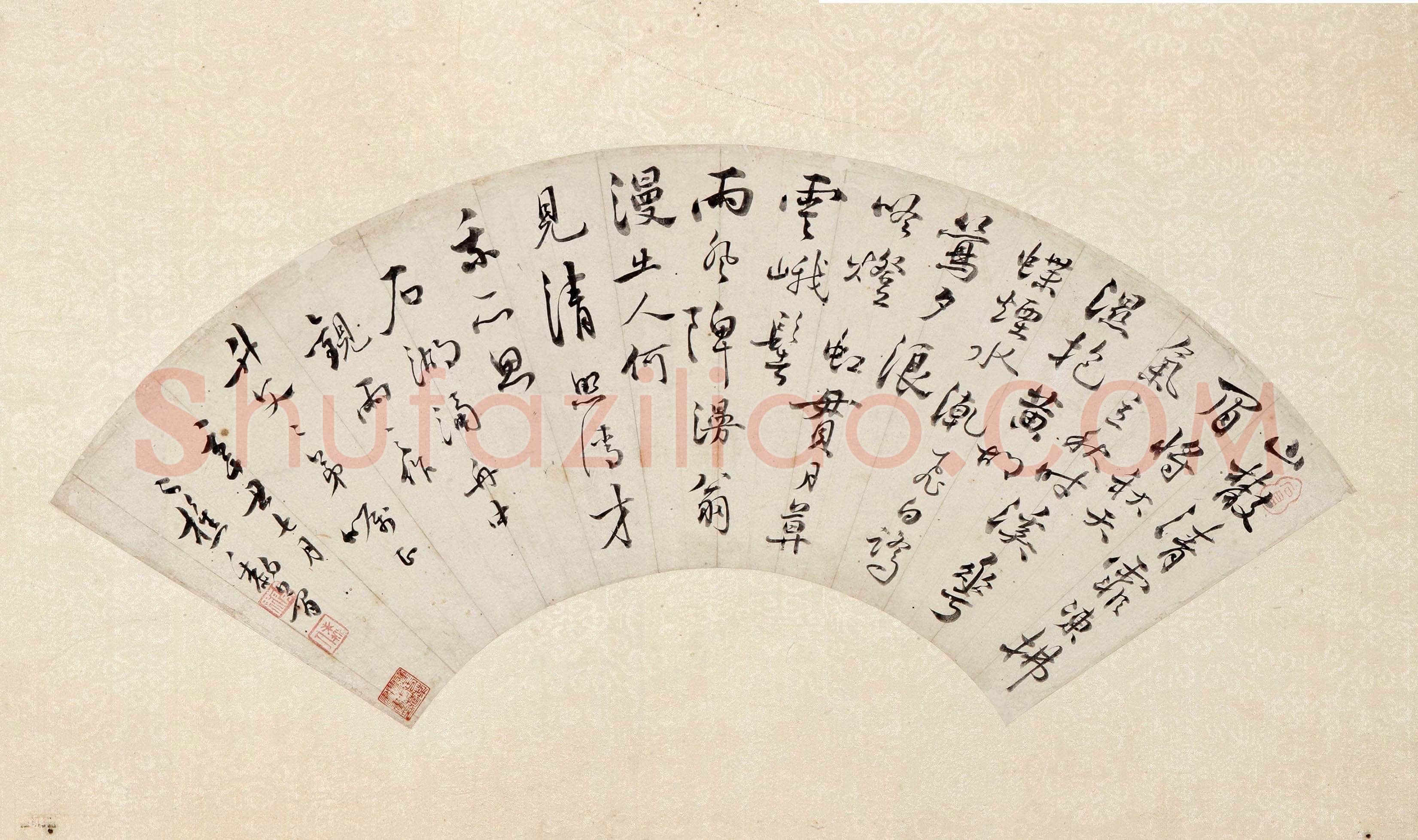黎简《草书诗扇》佛山市博物馆藏
