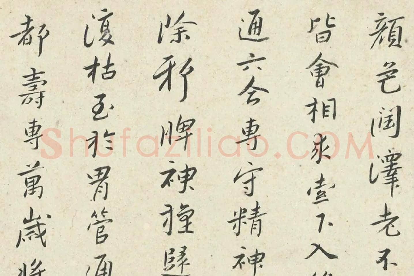 朱耷小行楷黄庭经册局部 (6)