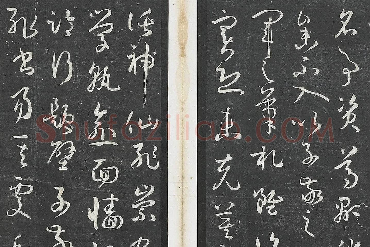 孙过庭草书《书谱》墨拓局部 (4)