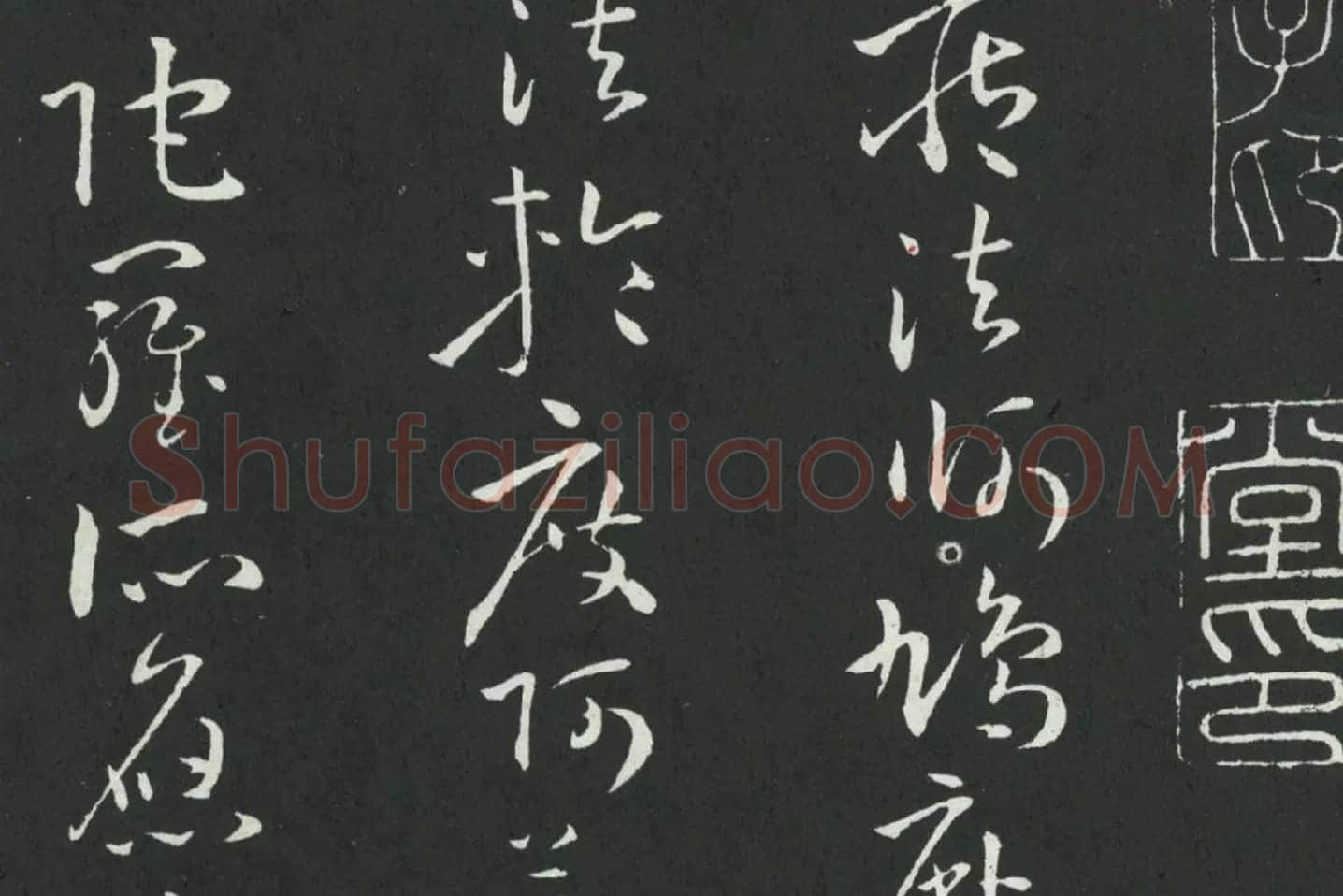 孙过庭草书《佛遗教经》墨拓局部 (2)