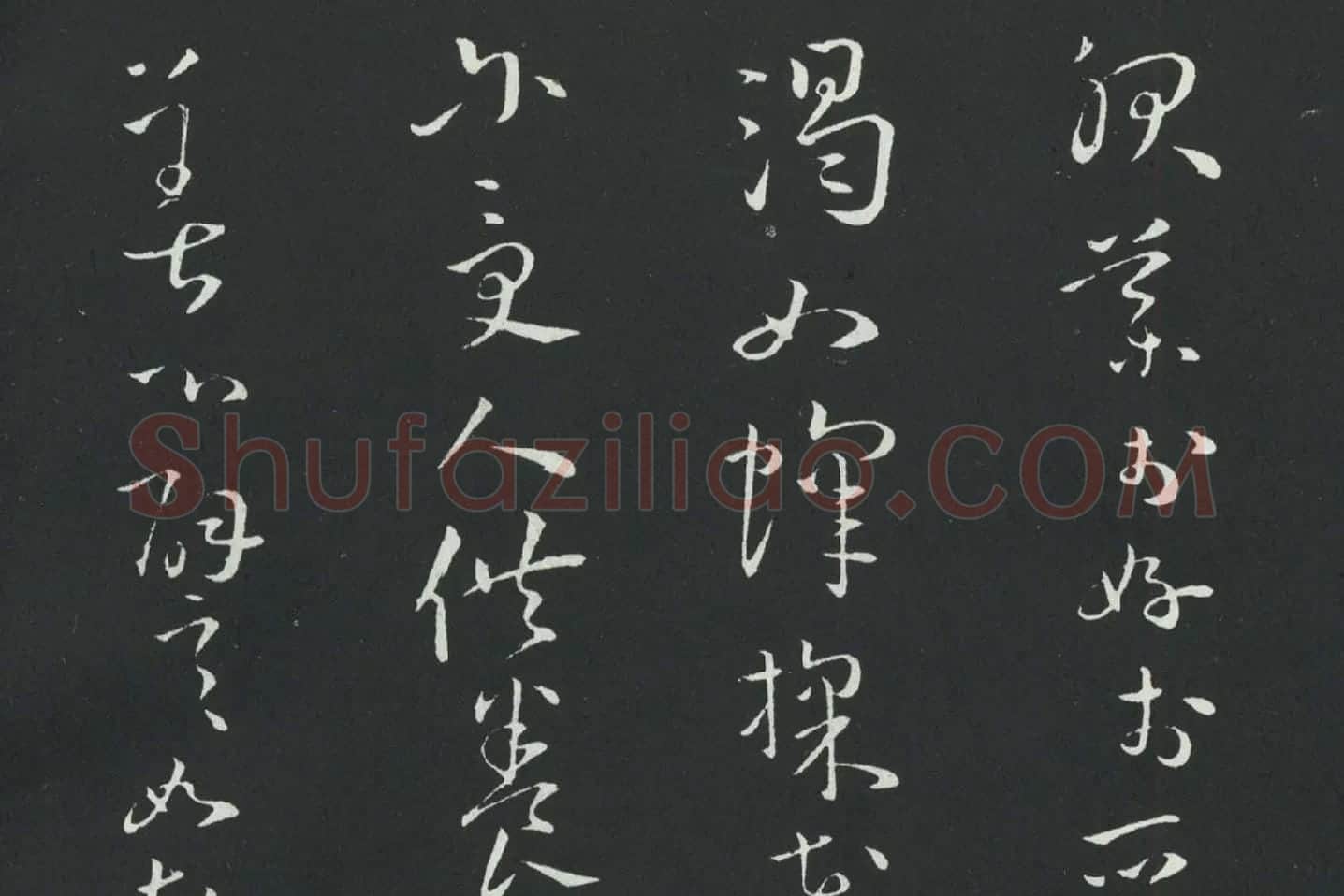 孙过庭草书《佛遗教经》墨拓局部 (8)